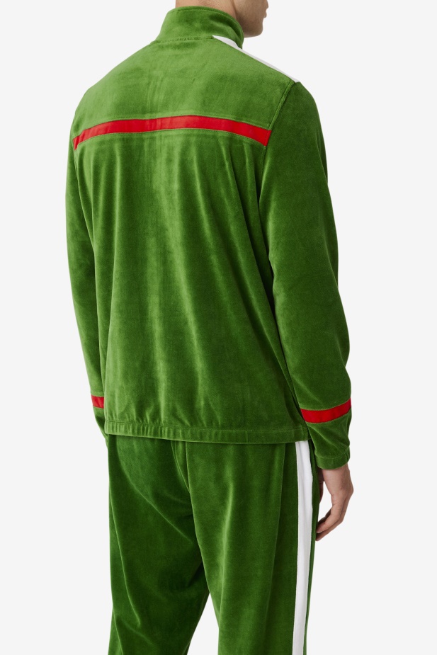 Fila Formální Zahradní/bílá/červená Velurová Bunda