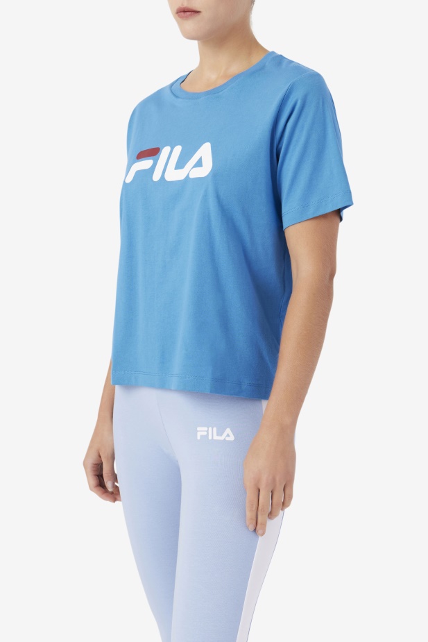 Triko Fila Thea Vallarta Modrá/bílá/rebarbora