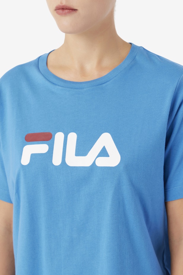 Triko Fila Thea Vallarta Modrá/bílá/rebarbora