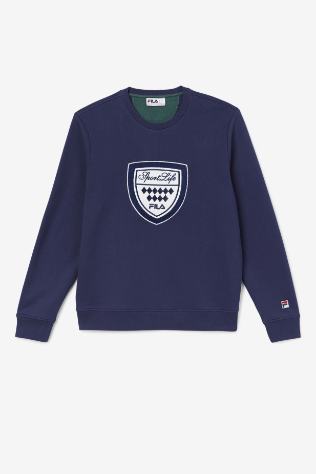 Fila Kush Crew Navy/gardenie/červnová Chyba