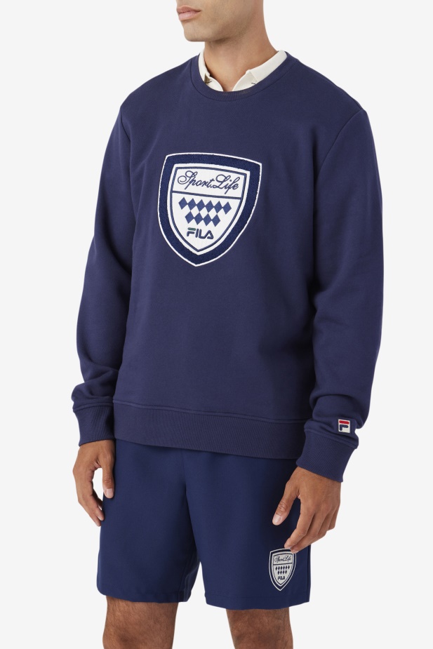 Fila Kush Crew Navy/gardenie/červnová Chyba