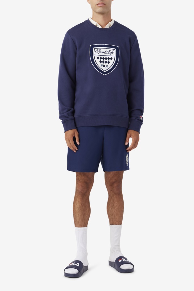 Fila Kush Crew Navy/gardenie/červnová Chyba