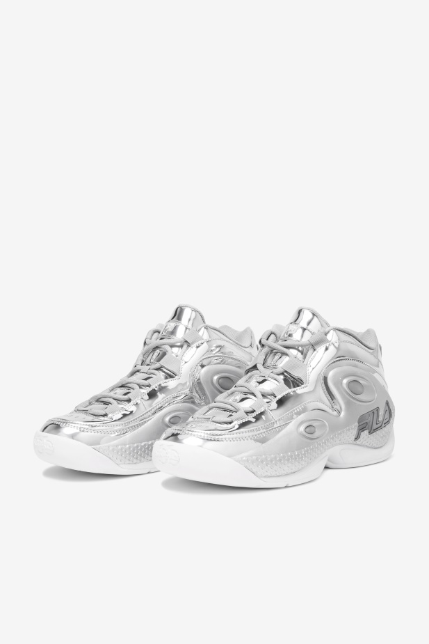 Metalická Stříbrná Fila Grant Hill 3 Metalíza