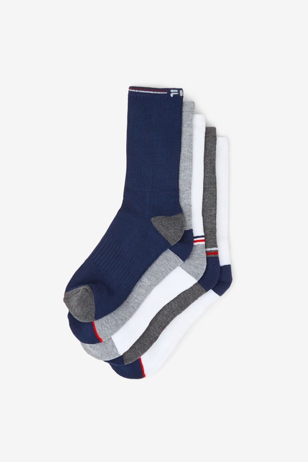 6-balení Dětských Ponožek Fila Multi