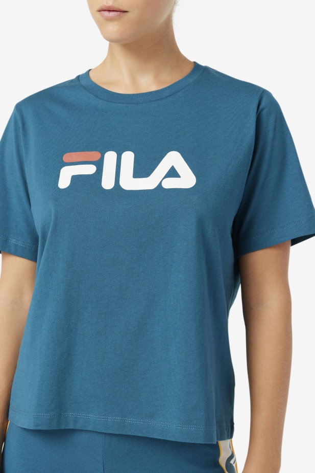 Modré Korálové Tričko Fila Thea