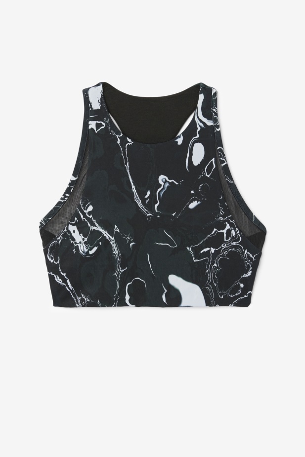 Sportovní Podprsenka Fila Uplift T-back Black Marble