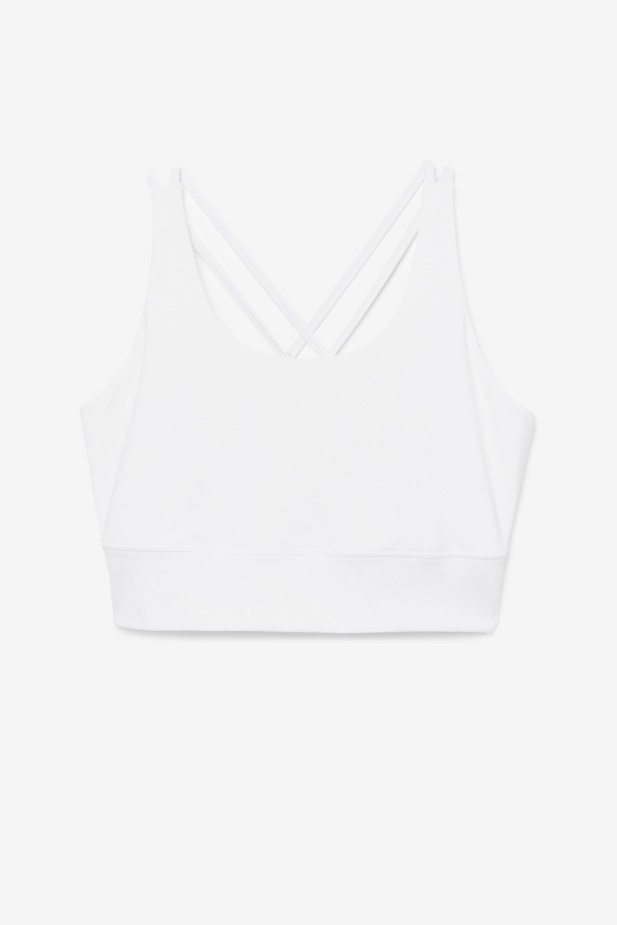 Uplift Cross Back Podprsenka Top Fila Bílá