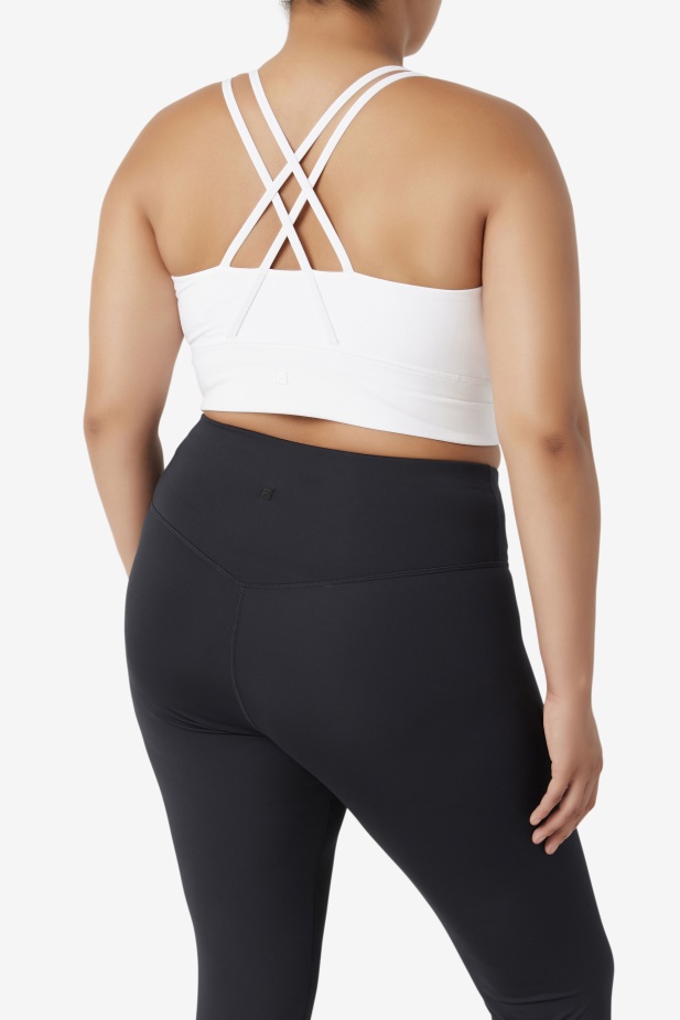 Uplift Cross Back Podprsenka Top Fila Bílá