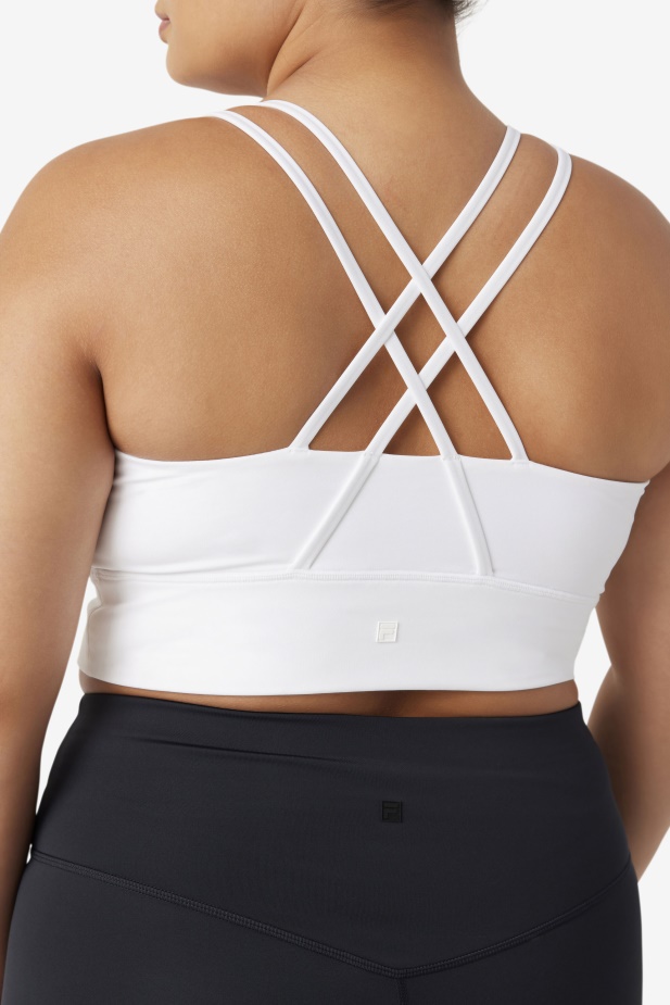 Uplift Cross Back Podprsenka Top Fila Bílá