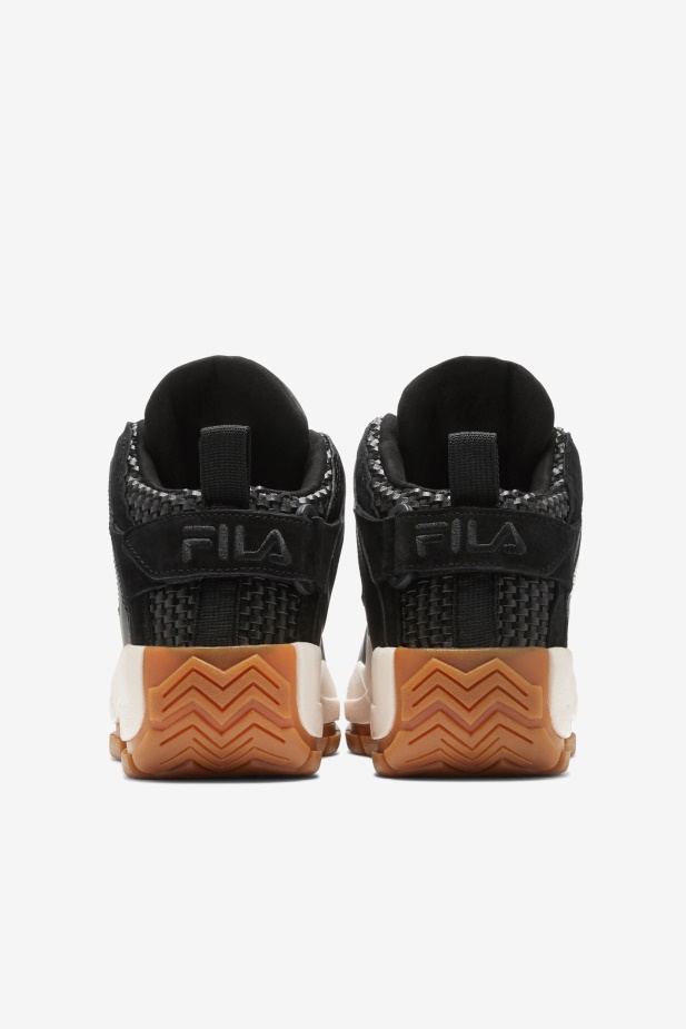 černá/gardénie/gum Grant Hill 2 Tkaná Fila
