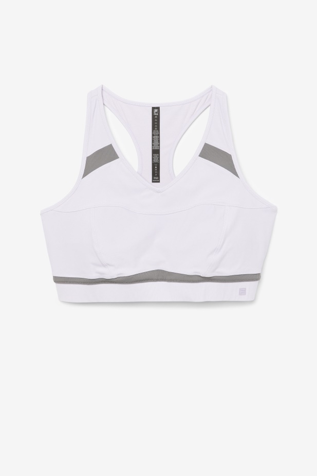 Levandule Modrá/gargoyle Uplift Racerback Sportovní Podprsenka Fila