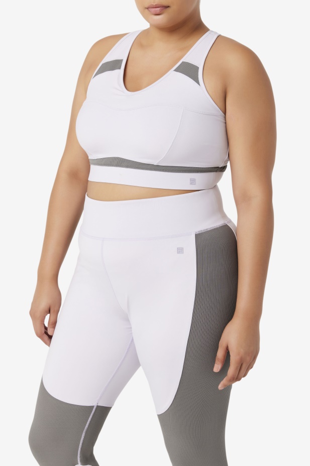 Levandule Modrá/gargoyle Uplift Racerback Sportovní Podprsenka Fila