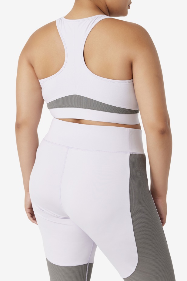 Levandule Modrá/gargoyle Uplift Racerback Sportovní Podprsenka Fila