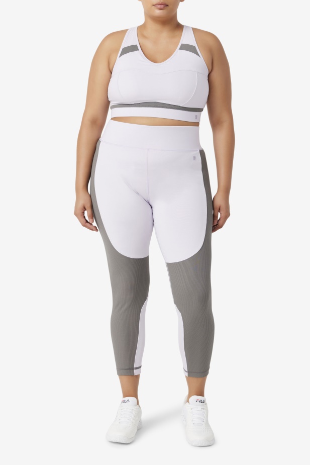 Levandule Modrá/gargoyle Uplift Racerback Sportovní Podprsenka Fila