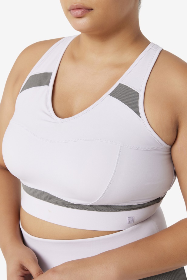 Levandule Modrá/gargoyle Uplift Racerback Sportovní Podprsenka Fila