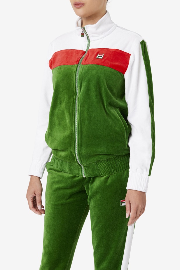 Brice Velur Bunda Formální Zahradní/bílá/červená Fila