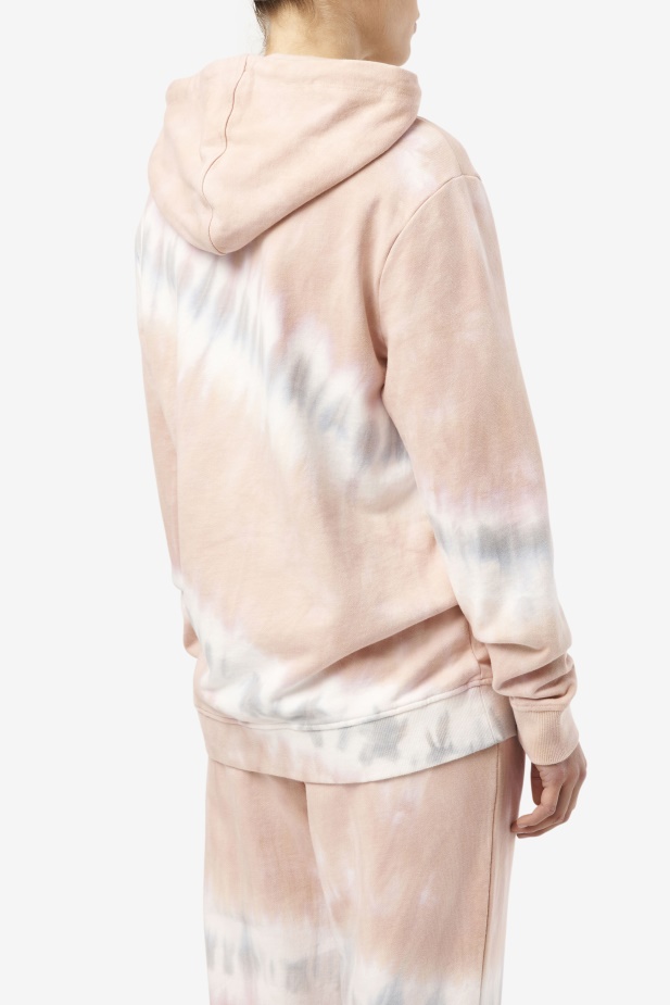 Fila Aerolynn Tie Dye Mikina S Kapucí Gardénie/bílá/belgický Blok