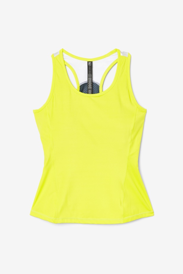 Síra/bílá/azalea/námořnická Fila Uplift Colorblock Racerback Tank