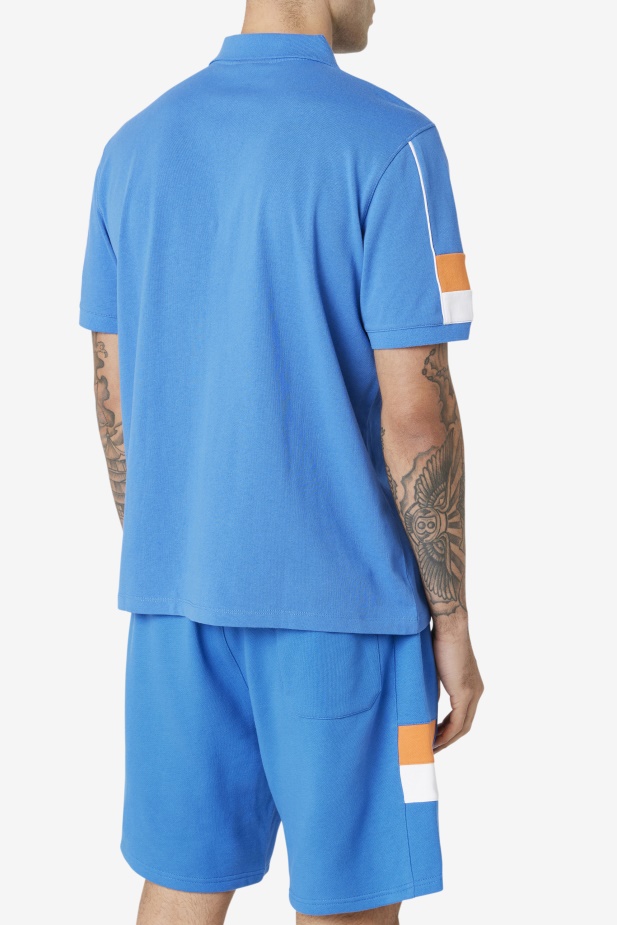 Silná Modrá/bílá/korálová Růže Coda Polo Fila