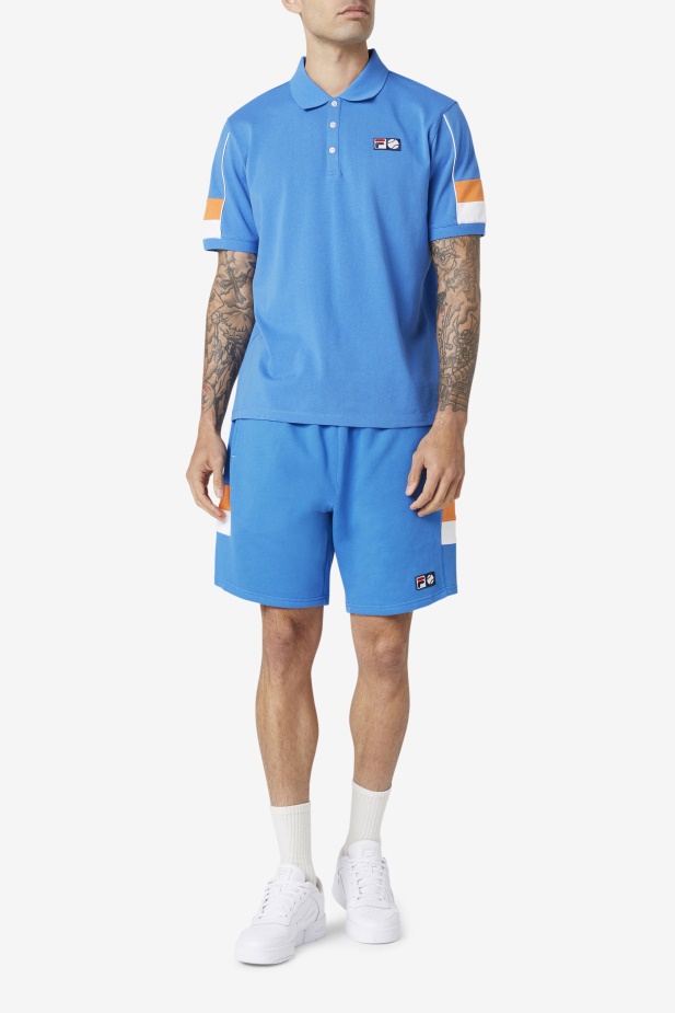 Silná Modrá/bílá/korálová Růže Coda Polo Fila