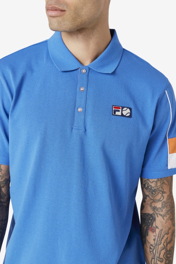 Silná Modrá/bílá/korálová Růže Coda Polo Fila