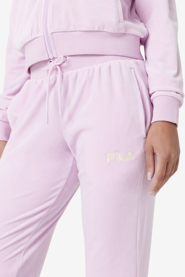 Fila Zura Velur Jogger Orchidej