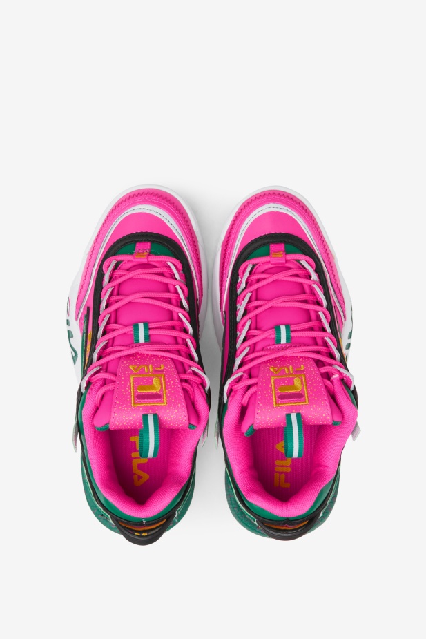 Fila Velký Dětský Disruptor 2 Exp. Pink Glo/green/gold
