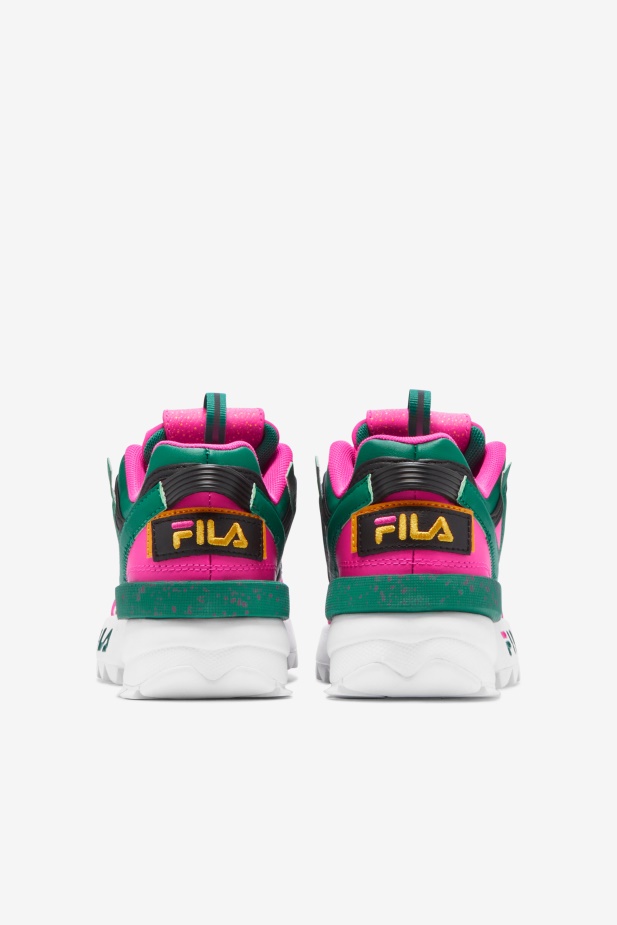 Fila Velký Dětský Disruptor 2 Exp. Pink Glo/green/gold