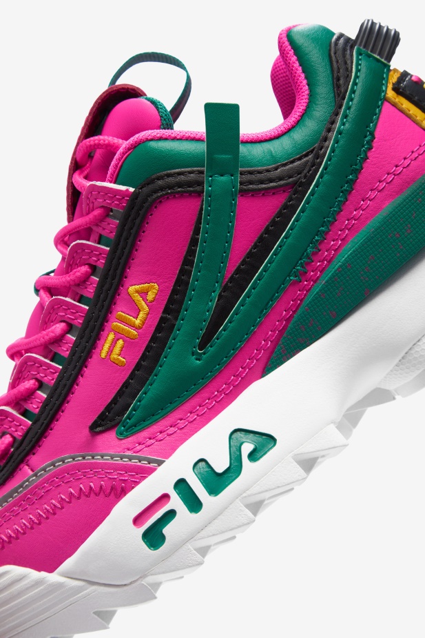 Fila Velký Dětský Disruptor 2 Exp. Pink Glo/green/gold