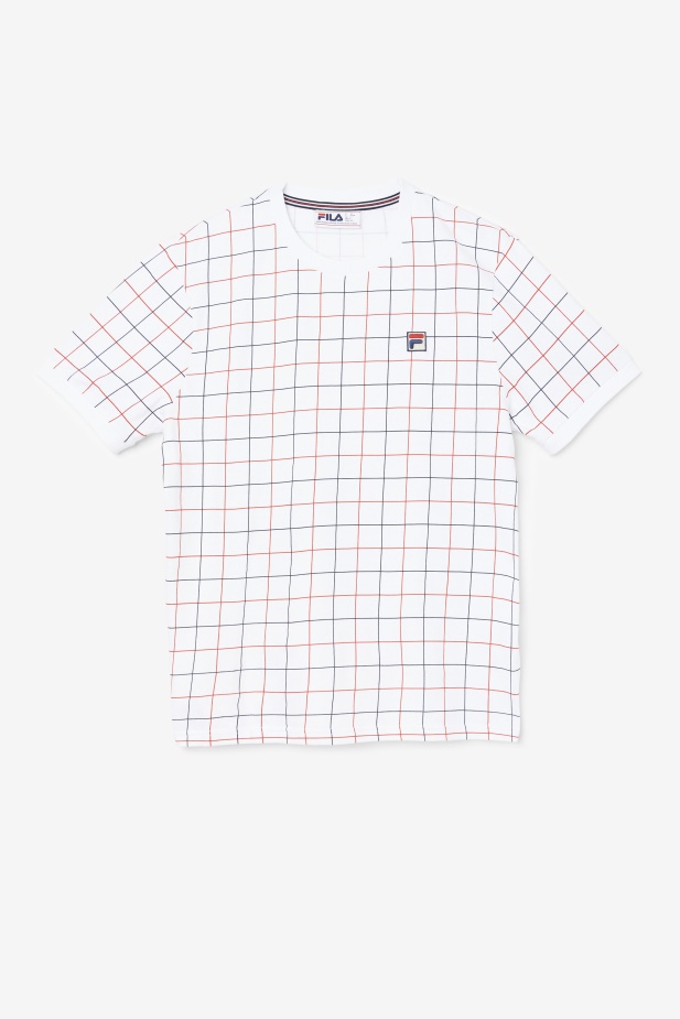 Fila Bílá/červená/navy Casbian Crew