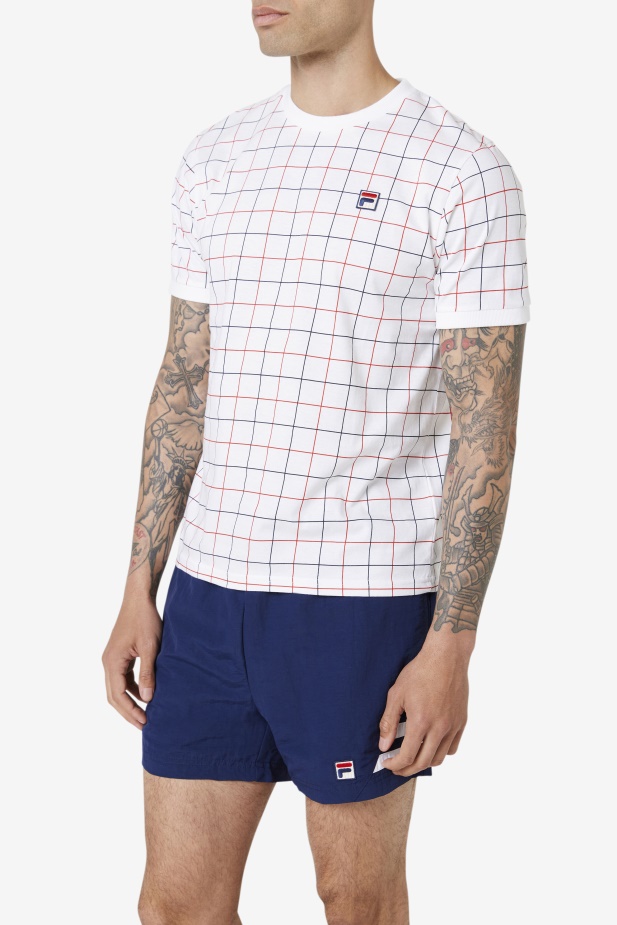 Fila Bílá/červená/navy Casbian Crew