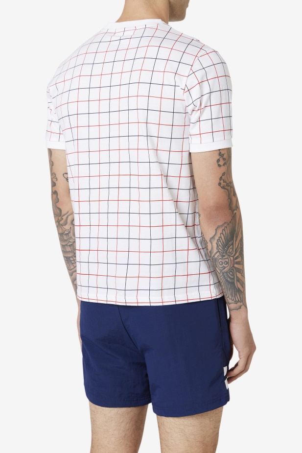 Fila Bílá/červená/navy Casbian Crew