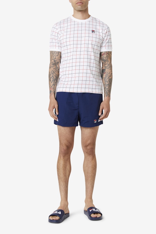 Fila Bílá/červená/navy Casbian Crew