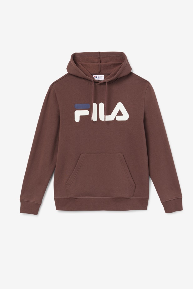 Mikina S Kapucí Hnědý Stone/egret/navy Fila Samari