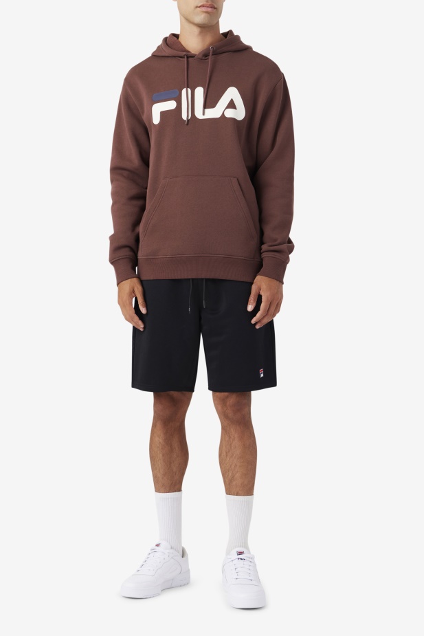 Mikina S Kapucí Hnědý Stone/egret/navy Fila Samari