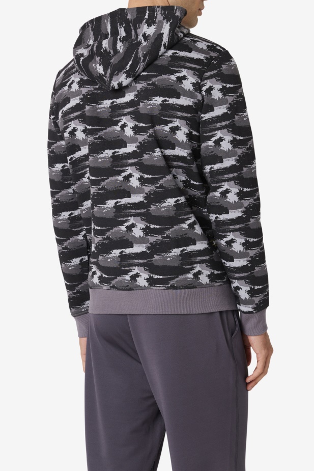 Mikina Fila Seneca S Kapucí Bouřka Camo