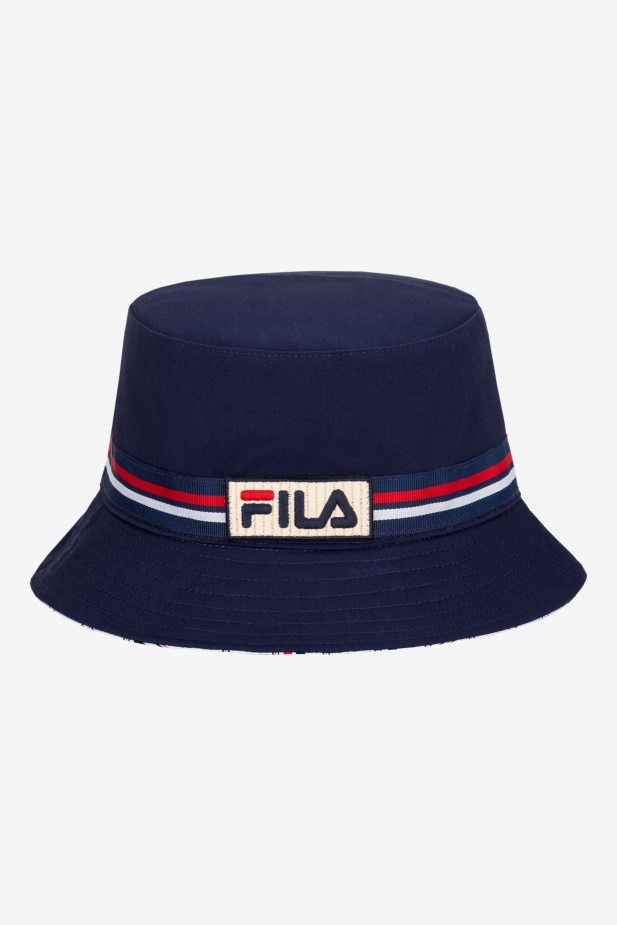 Peacoat Fila Oboustranný Kýblový Klobouk
