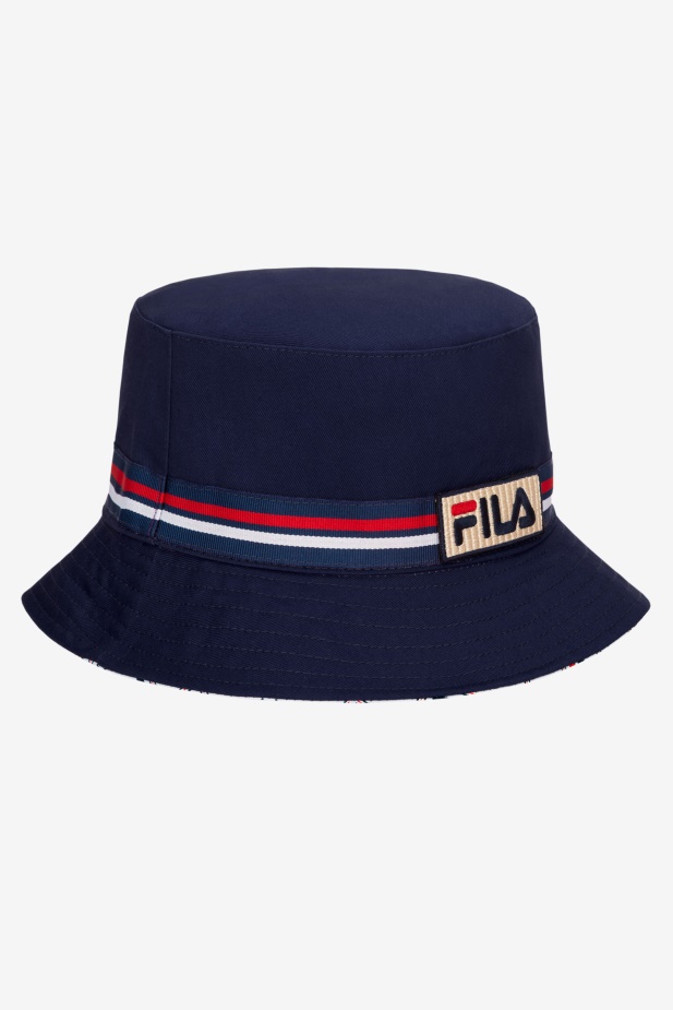 Peacoat Fila Oboustranný Kýblový Klobouk