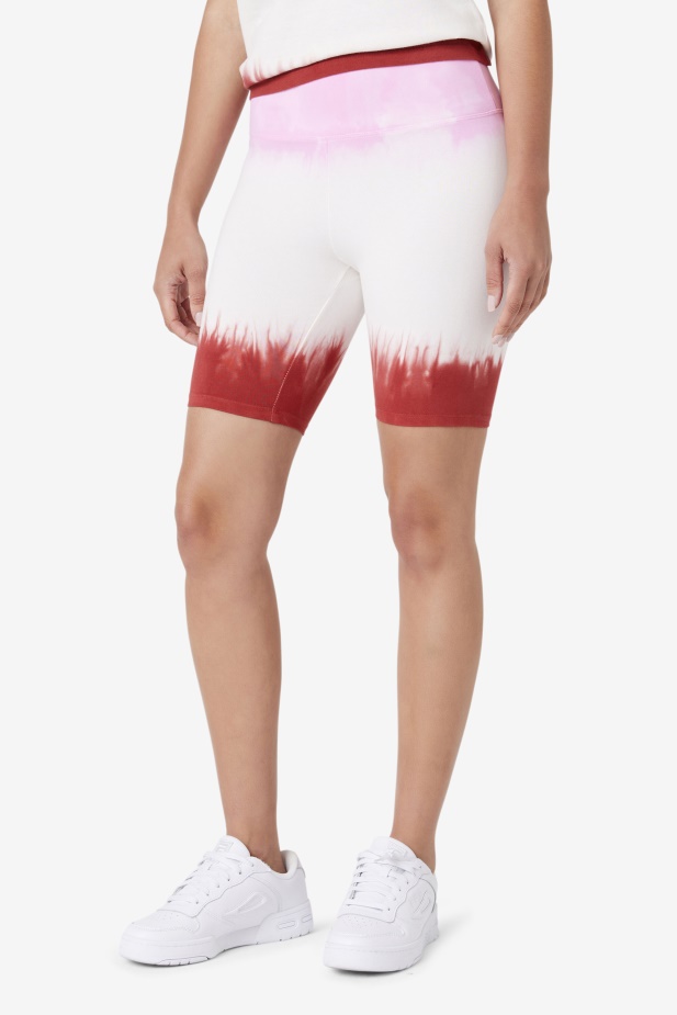 Taima Tie Dye Bike Short Fila Piruette/white/earth Red