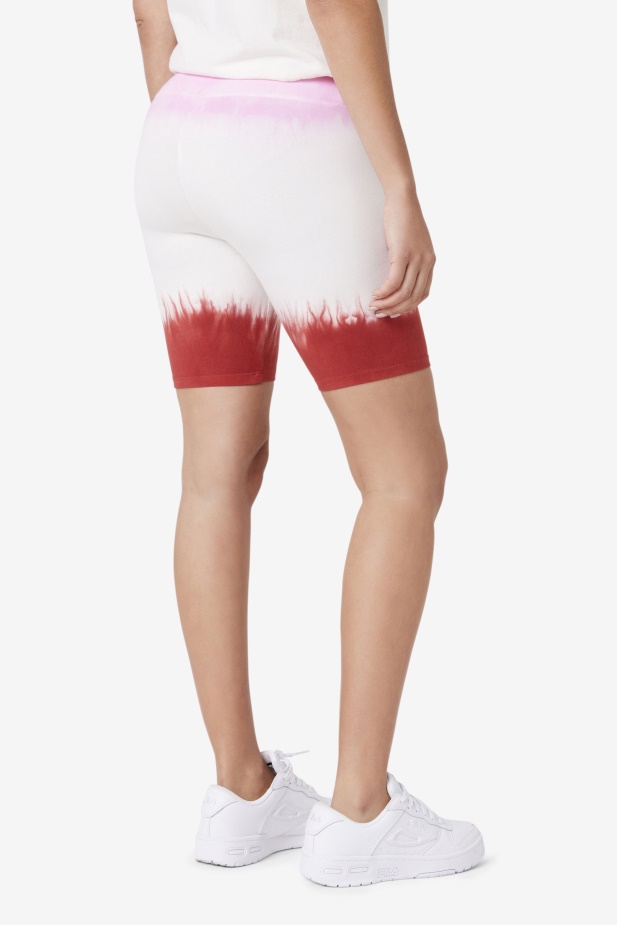 Taima Tie Dye Bike Short Fila Piruette/white/earth Red