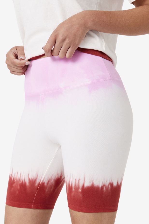 Taima Tie Dye Bike Short Fila Piruette/white/earth Red