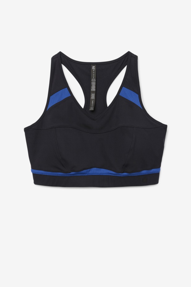 Uplift Racerback Sportovní Podprsenka Fila černá/námořnická Pivoňka