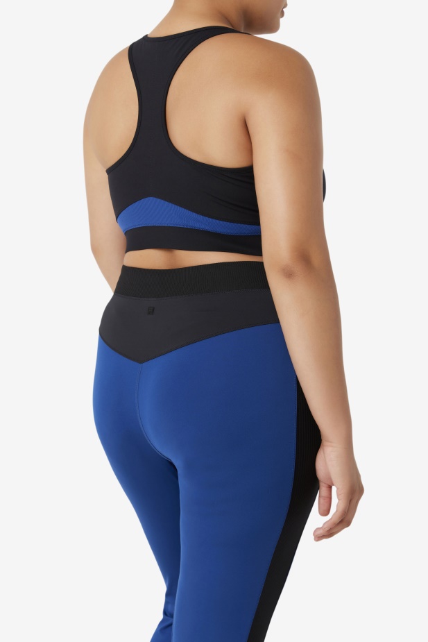 Uplift Racerback Sportovní Podprsenka Fila černá/námořnická Pivoňka