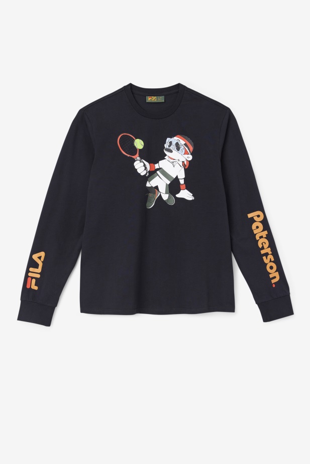 černé Tričko Fila Fila X Paterson S Dlouhým Rukávem