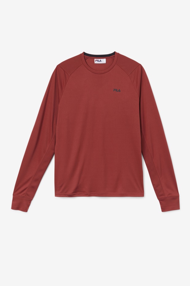Fila Russet Brown/black Jazam Long Sleeve Crew