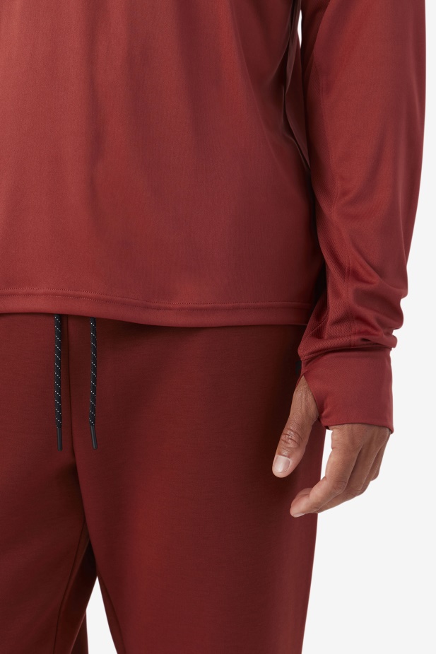 Fila Russet Brown/black Jazam Long Sleeve Crew