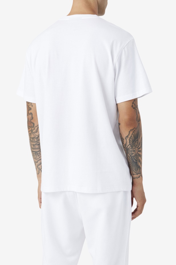 Bílé 2pac Patch Tričko Fila
