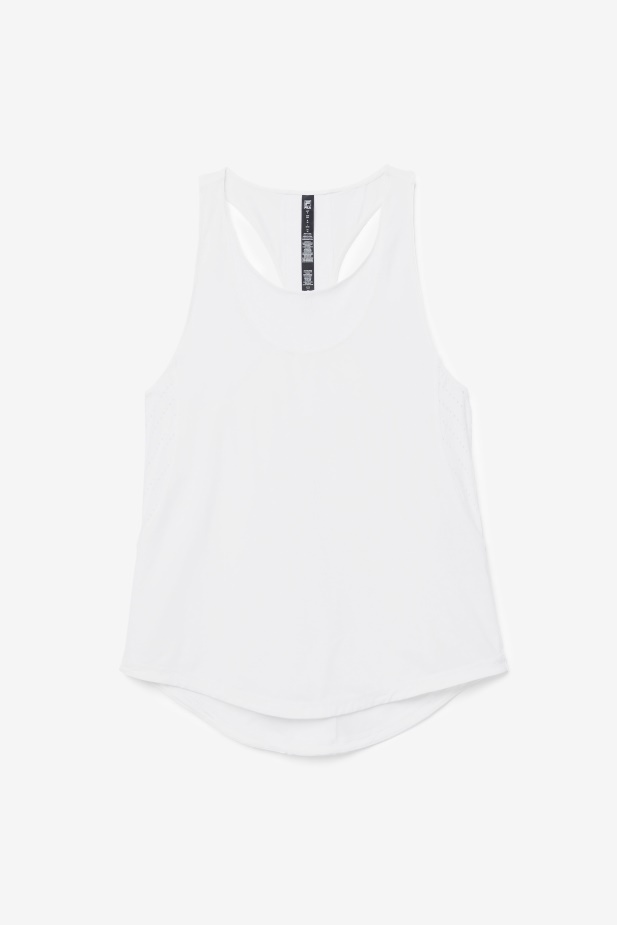 Uplift Textured Racerback Tílko Fila Bílá
