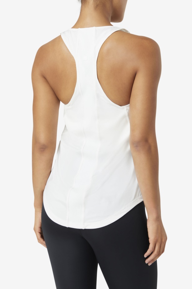 Uplift Textured Racerback Tílko Fila Bílá
