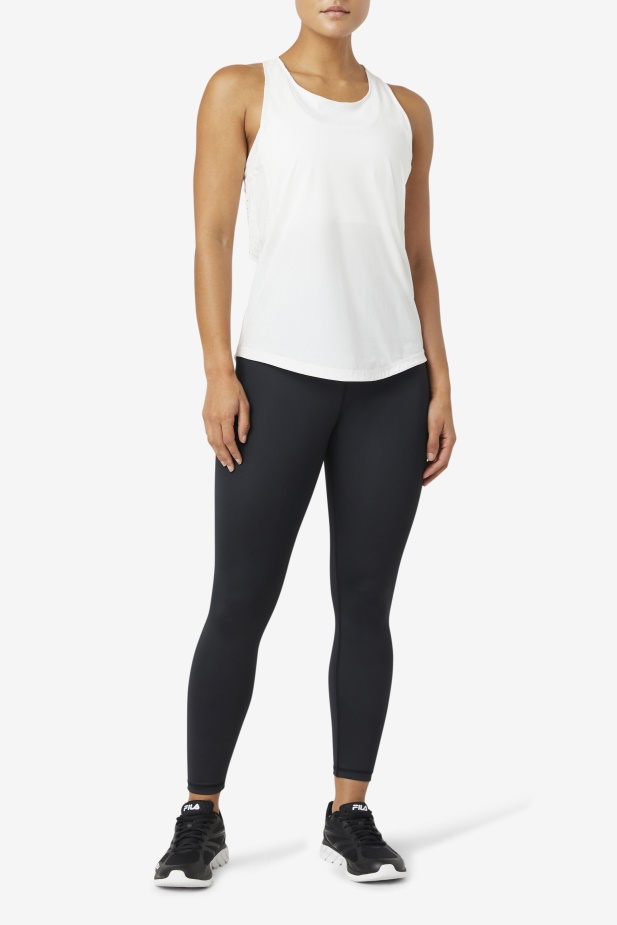 Uplift Textured Racerback Tílko Fila Bílá